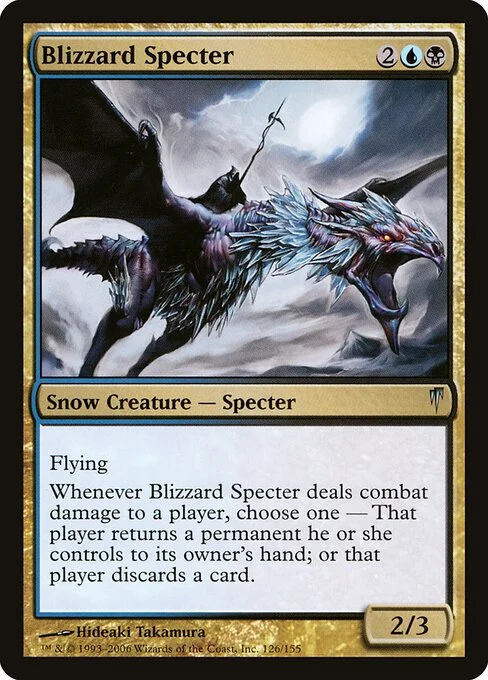 Blizzard Specter, carta Magic di tipo Snow Creature — Specter illustrata da Hideaki Takamura