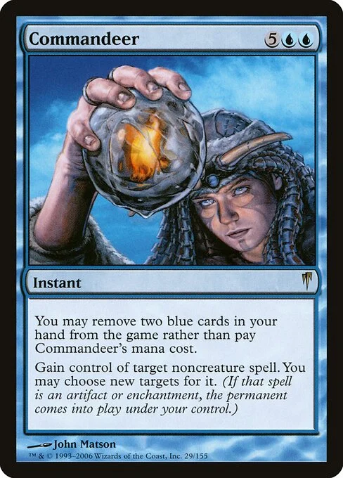 Commandeer, carta Magic di tipo Instant illustrata da John Matson