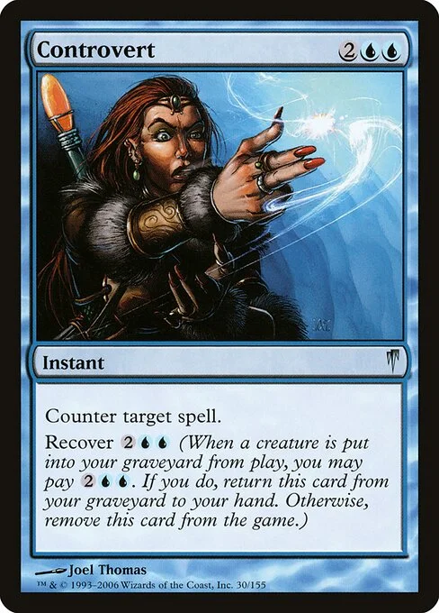 Controvert, carta Magic di tipo Instant illustrata da Joel Thomas