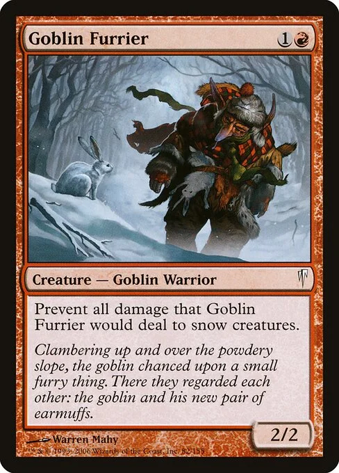 Goblin Furrier, carta Magic di tipo Creature — Goblin Warrior illustrata da Warren Mahy