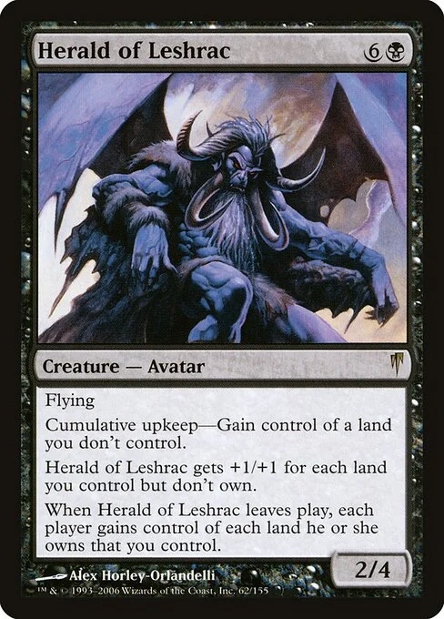 Herald of Leshrac, carta Magic di tipo Creature — Avatar illustrata da Alex Horley-Orlandelli