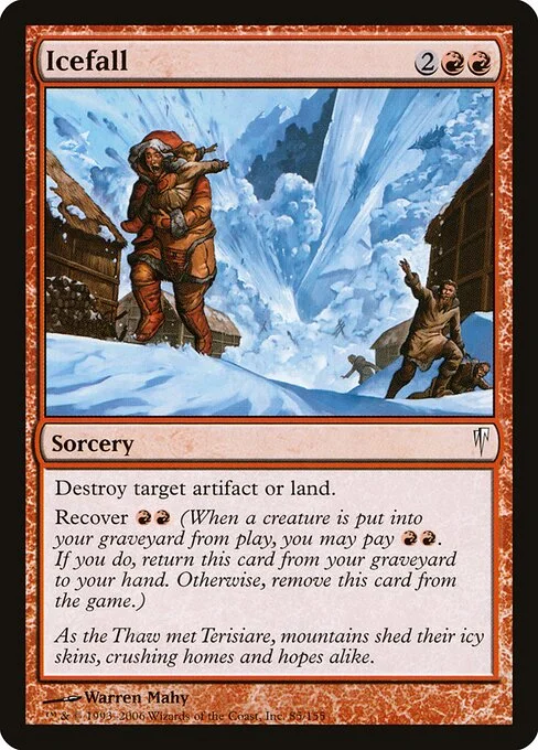 Icefall, carta Magic di tipo Sorcery illustrata da Warren Mahy
