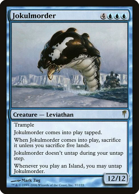 Jokulmorder, carta Magic di tipo Creature — Leviathan illustrata da Mark Zug