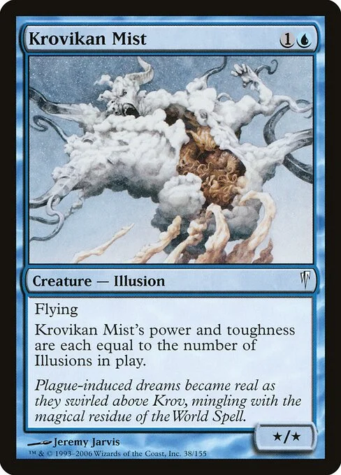 Krovikan Mist, carta Magic di tipo Creature — Illusion illustrata da Jeremy Jarvis