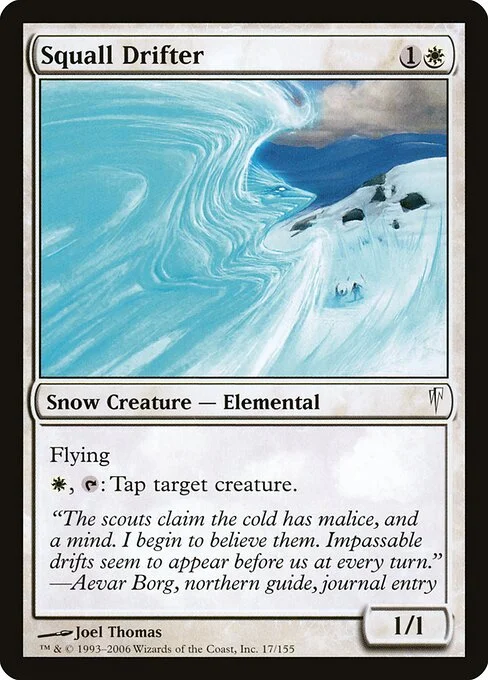 Squall Drifter, carta Magic di tipo Snow Creature — Elemental illustrata da Joel Thomas