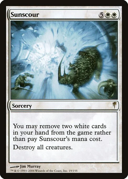 Sunscour, carta Magic di tipo Sorcery illustrata da Jim Murray