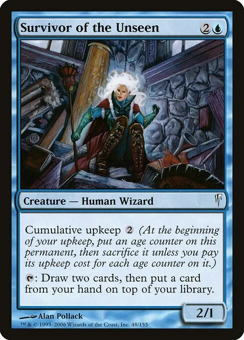 Survivor of the Unseen, carta Magic di tipo Creature — Human Wizard illustrata da Alan Pollack