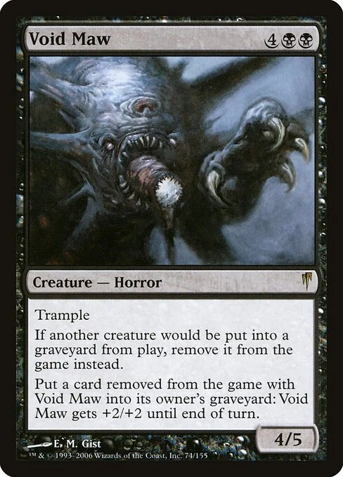 Void Maw, carta Magic di tipo Creature — Horror illustrata da E. M. Gist