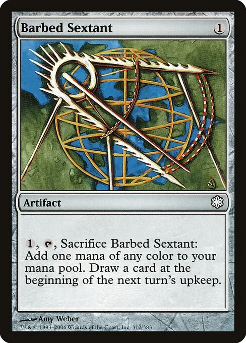 Barbed Sextant, carta Magic di tipo Artifact illustrata da Amy Weber