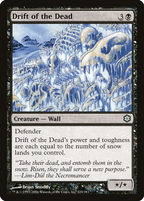 Drift of the Dead, carta Magic di tipo Creature — Wall illustrata da Brian Snõddy