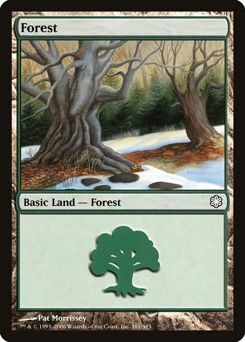 Forest, carta Magic di tipo Basic Land — Forest illustrata da Pat Lewis