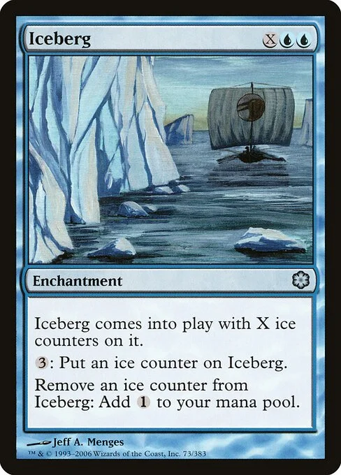 Iceberg, carta Magic di tipo Enchantment illustrata da Jeff A. Menges