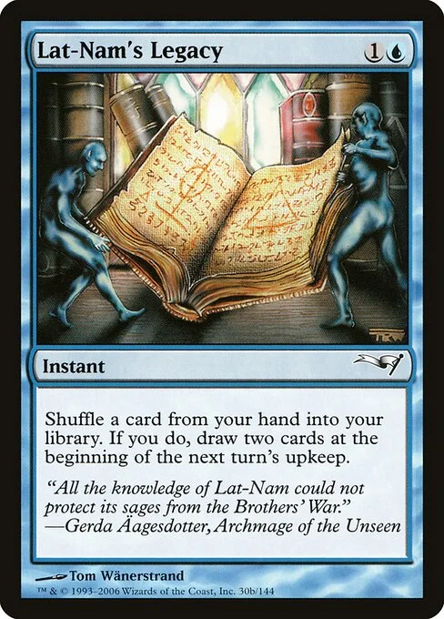 Lat-Nam's Legacy, carta Magic di tipo Instant illustrata da Tom Wänerstrand
