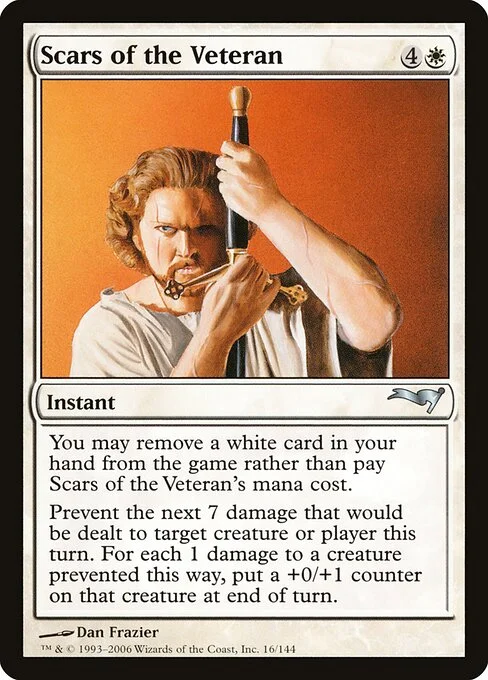 Scars of the Veteran, carta Magic di tipo Instant illustrata da Dan Frazier