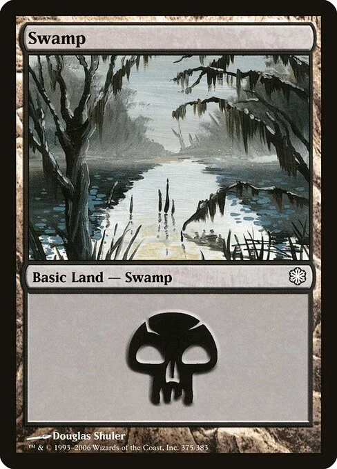Swamp, carta Magic di tipo Basic Land — Swamp illustrata da Douglas Shuler
