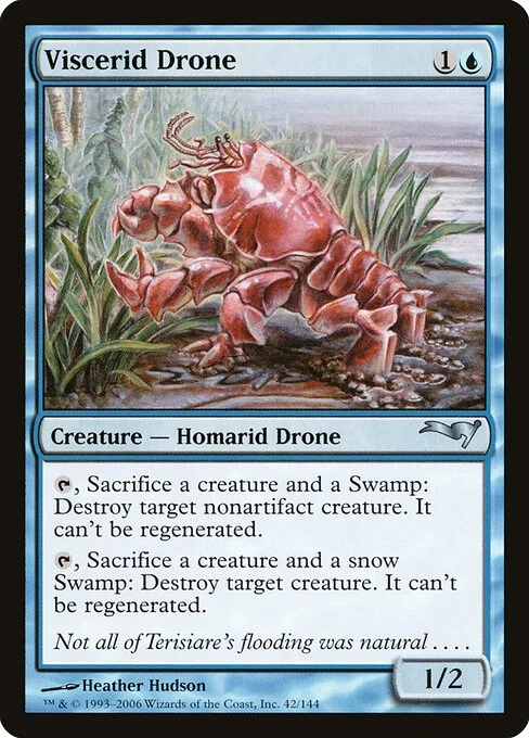 Viscerid Drone, carta Magic di tipo Creature — Homarid Drone illustrata da Heather Hudson
