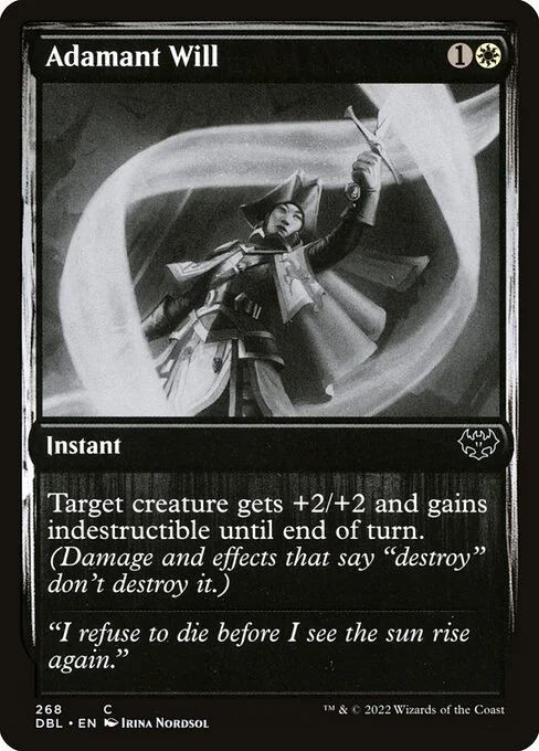 Adamant Will, carta Magic di tipo Instant illustrata da Irina Nordsol