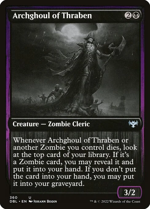Archghoul of Thraben, carta Magic di tipo Creature — Zombie Cleric illustrata da Johann Bodin