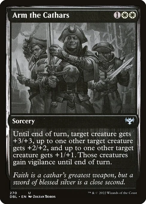 Arm the Cathars, carta Magic di tipo Sorcery illustrata da Zoltan Boros