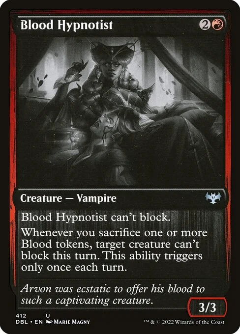 Blood Hypnotist, carta Magic di tipo Creature — Vampire illustrata da Marie Magny