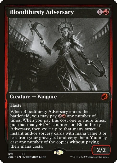 Bloodthirsty Adversary, carta Magic di tipo Creature — Vampire illustrata da Heonhwa