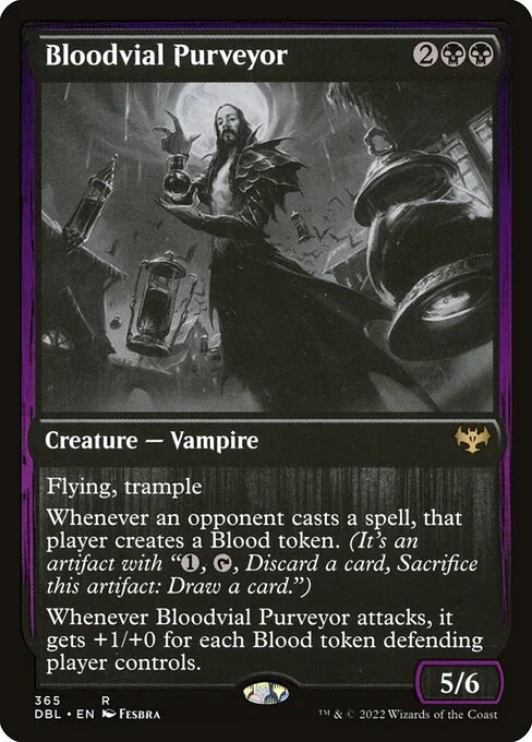 Bloodvial Purveyor, carta Magic di tipo Creature — Vampire illustrata da Fesbra