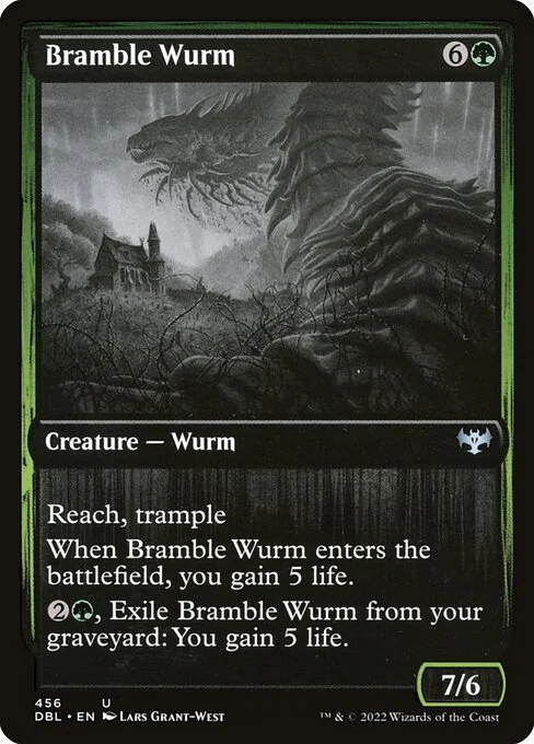 Bramble Wurm, carta Magic di tipo Creature — Wurm illustrata da Lars Grant-West