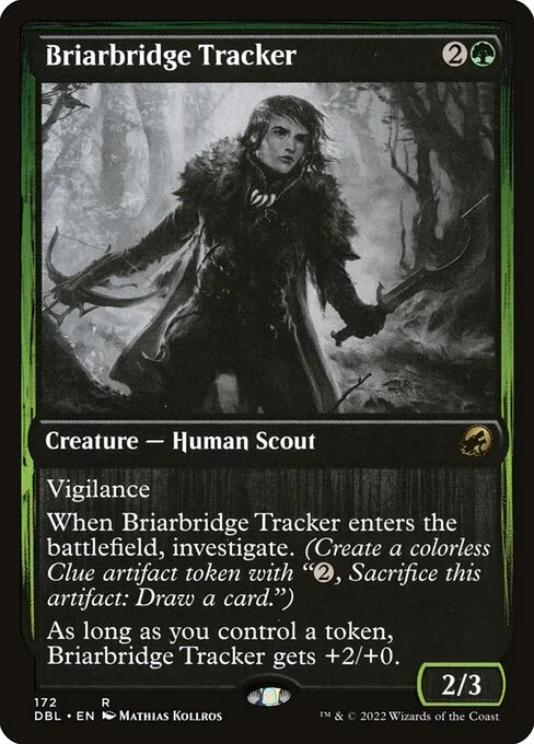 Briarbridge Tracker, carta Magic di tipo Creature — Human Scout illustrata da Mathias Kollros