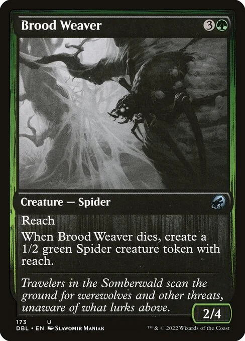 Brood Weaver, carta Magic di tipo Creature — Spider illustrata da Slawomir Maniak