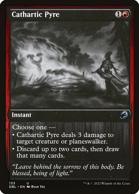 Cathartic Pyre, carta Magic di tipo Instant illustrata da Ryan Yee