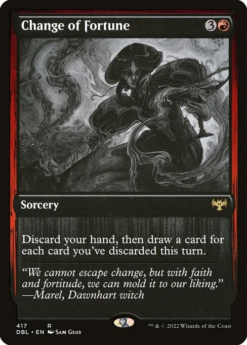 Change of Fortune, carta Magic di tipo Sorcery illustrata da Sam Guay