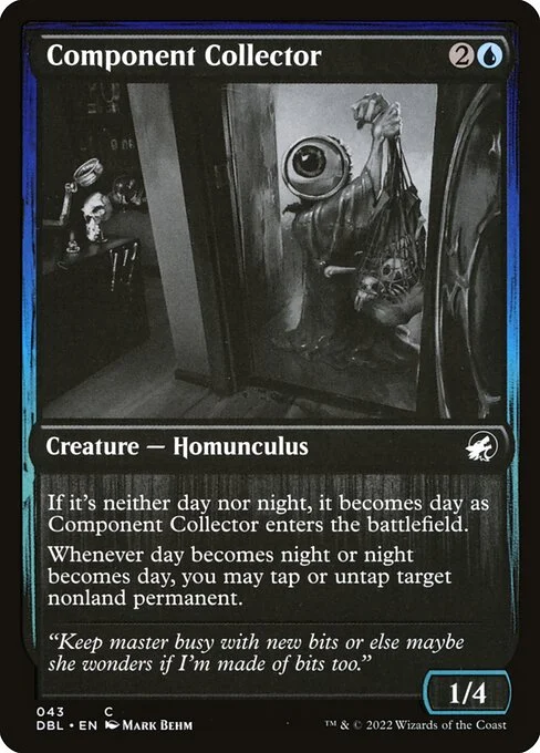 Component Collector, carta Magic di tipo Creature — Homunculus illustrata da Mark Behm