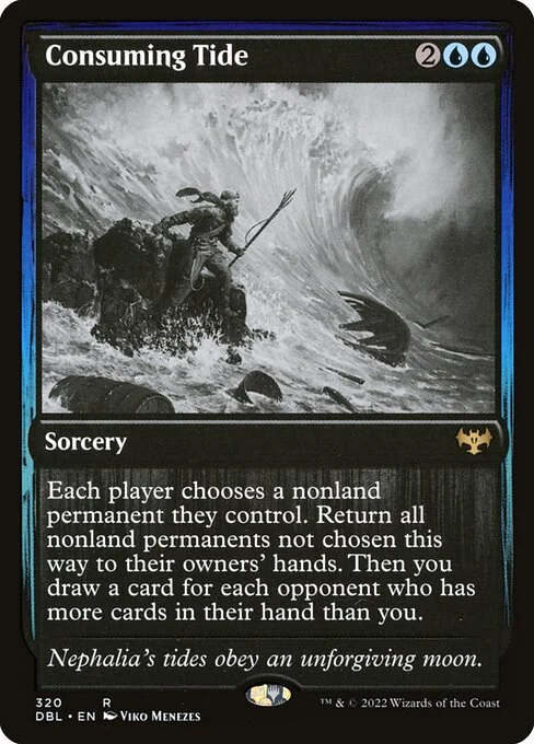 Consuming Tide, carta Magic di tipo Sorcery illustrata da Viko Menezes