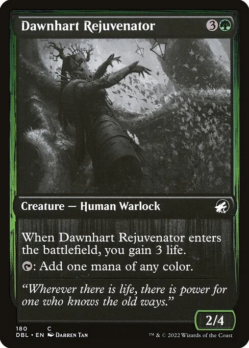 Dawnhart Rejuvenator, carta Magic di tipo Creature — Human Warlock illustrata da Darren Tan