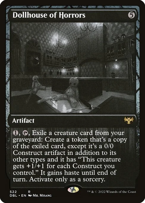 Dollhouse of Horrors, carta Magic di tipo Artifact illustrata da Muhammad Firdaus