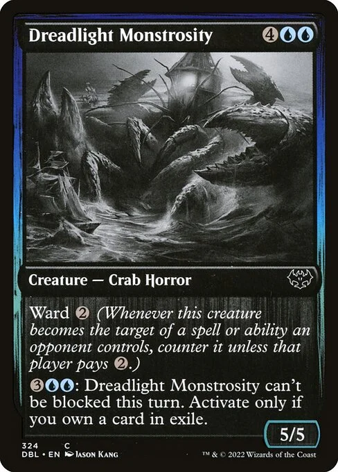 Dreadlight Monstrosity, carta Magic di tipo Creature — Crab Horror illustrata da Jason Kang