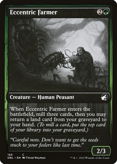 Eccentric Farmer, carta Magic di tipo Creature — Human Peasant illustrata da Tyler Walpole