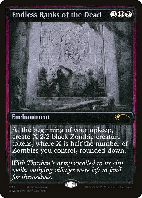 Endless Ranks of the Dead, carta Magic di tipo Enchantment illustrata da Ryan Yee