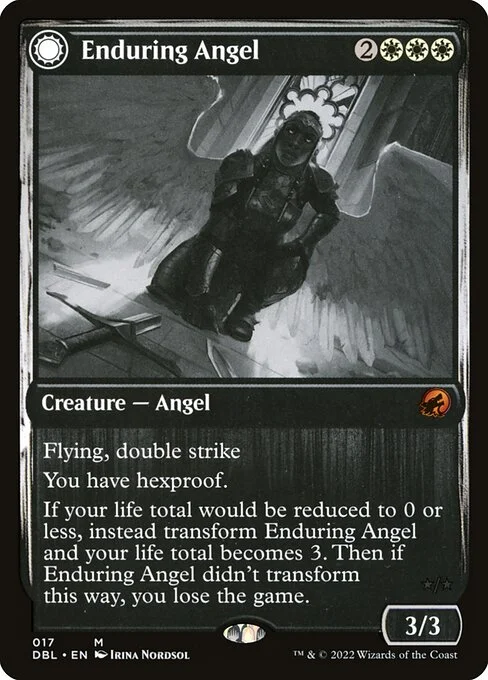 Enduring Angel // Angelic Enforcer, carta Magic di tipo Creature — Angel // Creature — Angel illustrata da Irina Nordsol