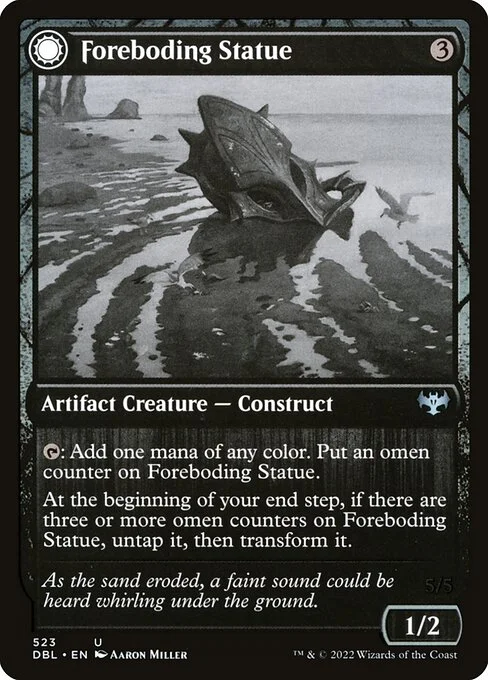 Foreboding Statue // Forsaken Thresher, carta Magic di tipo Artifact Creature — Construct // Artifact Creature — Construct illustrata da Aaron Miller