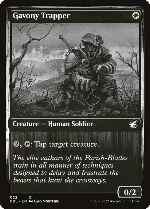 Gavony Trapper, carta Magic di tipo Creature — Human Soldier illustrata da Caio Monteiro
