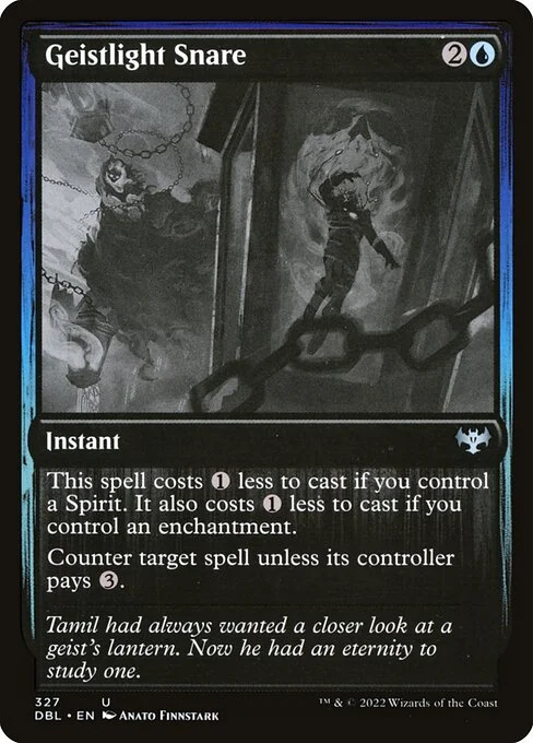 Geistlight Snare, carta Magic di tipo Instant illustrata da Anato Finnstark