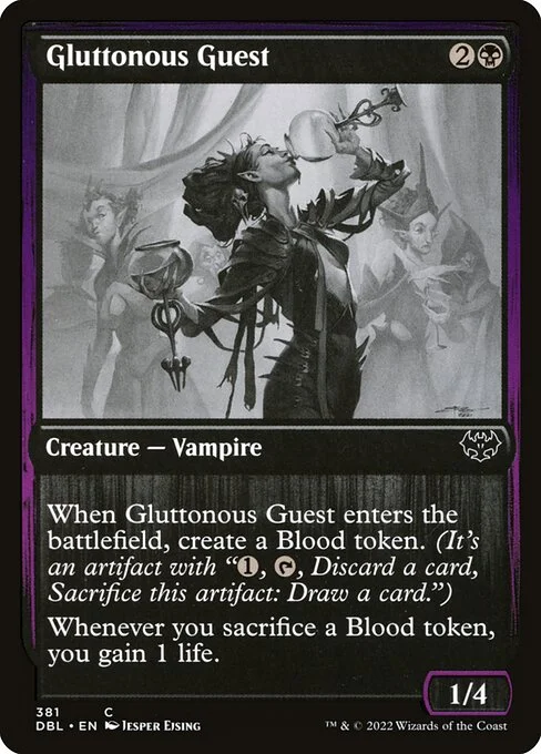 Gluttonous Guest, carta Magic di tipo Creature — Vampire illustrata da Jesper Ejsing