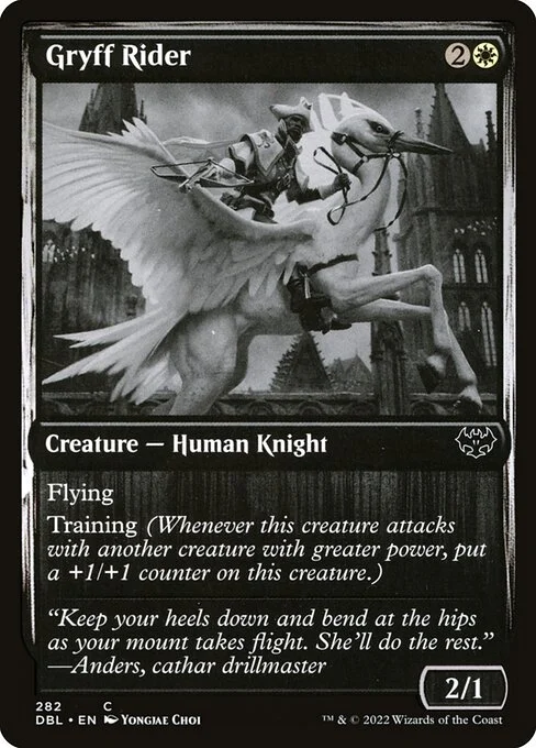 Gryff Rider, carta Magic di tipo Creature — Human Knight illustrata da Yongjae Choi