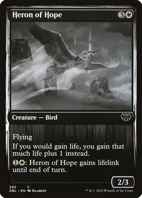 Heron of Hope, carta Magic di tipo Creature — Bird illustrata da Daarken