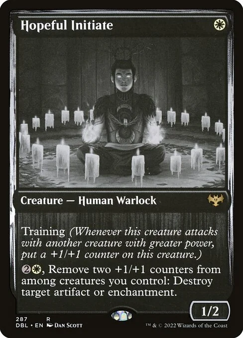 Hopeful Initiate, carta Magic di tipo Creature — Human Warlock illustrata da Dan Murayama Scott
