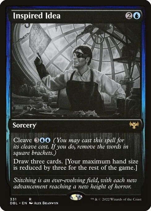 Inspired Idea, carta Magic di tipo Sorcery illustrata da Alix Branwyn