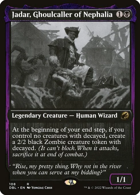 Jadar, Ghoulcaller of Nephalia, carta Magic di tipo Legendary Creature — Human Wizard illustrata da Yongjae Choi