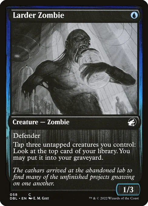 Larder Zombie, carta Magic di tipo Creature — Zombie illustrata da E. M. Gist