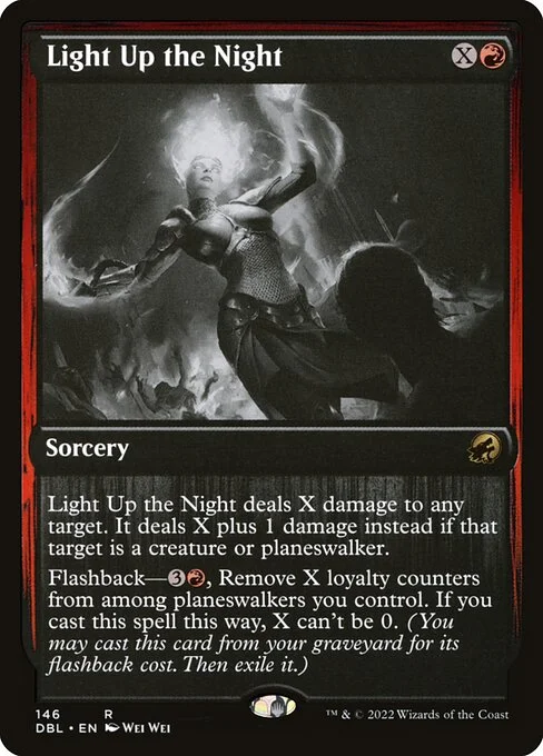 Light Up the Night, carta Magic di tipo Sorcery illustrata da Wei Wei